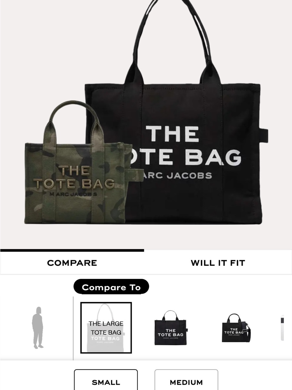 NWT Marc Jacobs Green Camouflage The Tote Bag $295 original price - Picture 4 of 6